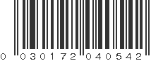 UPC 030172040542