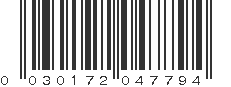 UPC 030172047794