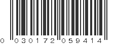 UPC 030172059414