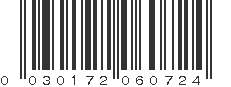 UPC 030172060724