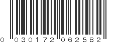 UPC 030172062582