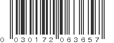 UPC 030172063657