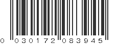 UPC 030172083945