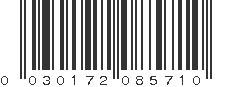 UPC 030172085710