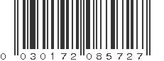 UPC 030172085727