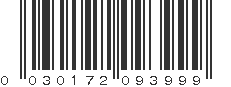 UPC 030172093999