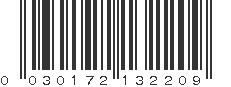 UPC 030172132209