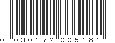 UPC 030172335181