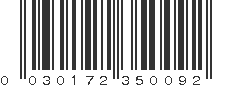 UPC 030172350092