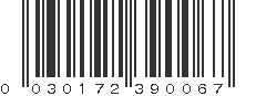 UPC 030172390067