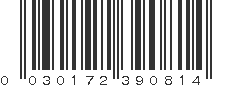 UPC 030172390814