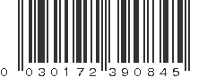 UPC 030172390845