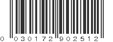 UPC 030172902512