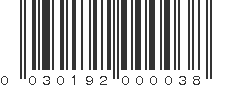 UPC 030192000038