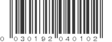 UPC 030192040102