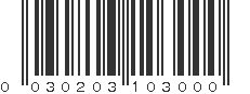 UPC 030203103000