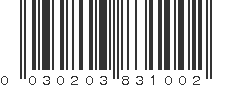 UPC 030203831002