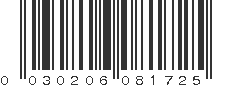 UPC 030206081725