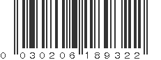 UPC 030206189322