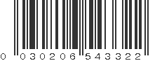 UPC 030206543322