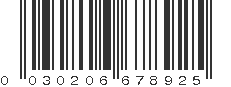 UPC 030206678925