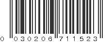 UPC 030206711523