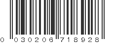 UPC 030206718928