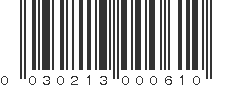 UPC 030213000610