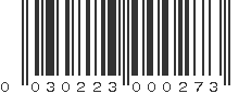 UPC 030223000273