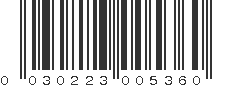 UPC 030223005360