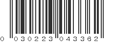 UPC 030223043362