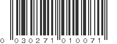 UPC 030271010071