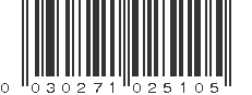 UPC 030271025105