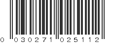 UPC 030271025112