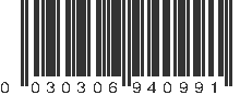 UPC 030306940991