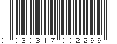 UPC 030317002299