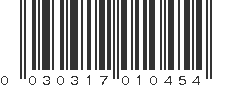 UPC 030317010454