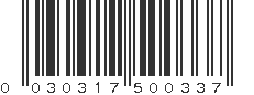 UPC 030317500337