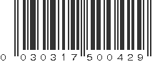 UPC 030317500429