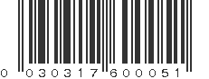 UPC 030317600051