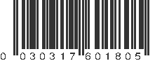 UPC 030317601805