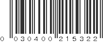 UPC 030400215322