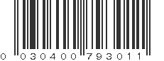 UPC 030400793011