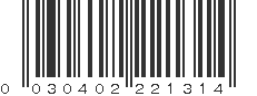 UPC 030402221314