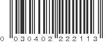 UPC 030402222113