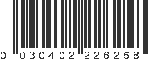 UPC 030402226253