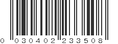 UPC 030402233503