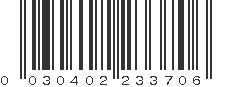 UPC 030402233701