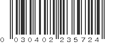 UPC 030402235729