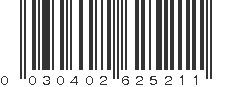 UPC 030402625211